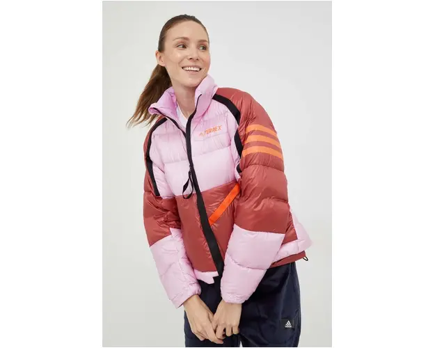 adidas TERREX geaca sport din puf Utilitas culoarea roz