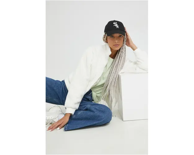 Fila geaca femei, culoarea alb, de tranzitie