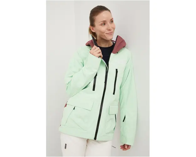 The North Face geaca Dragline culoarea verde