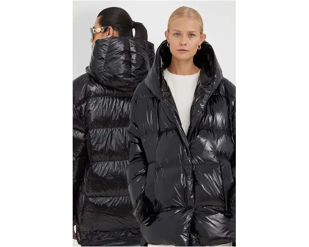 MMC STUDIO geaca de puf Jesso Gloss femei, culoarea negru, de iarna, oversize