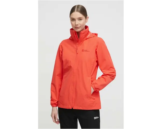 Jack Wolfskin jacheta de exterior Stormy Point culoarea rosu