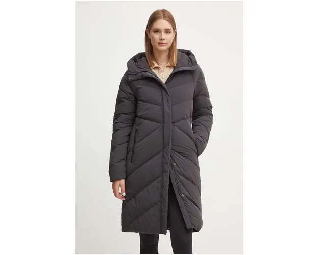 Jack Wolfskin geaca de puf femei, culoarea gri, de iarna
