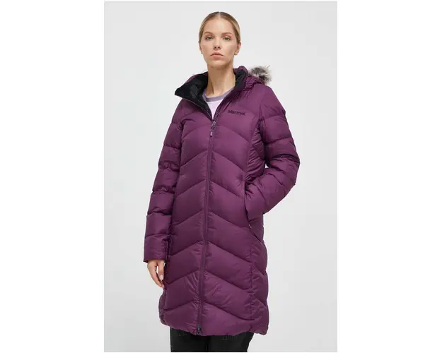 Marmot geaca de puf Montreaux femei, culoarea violet, de iarna