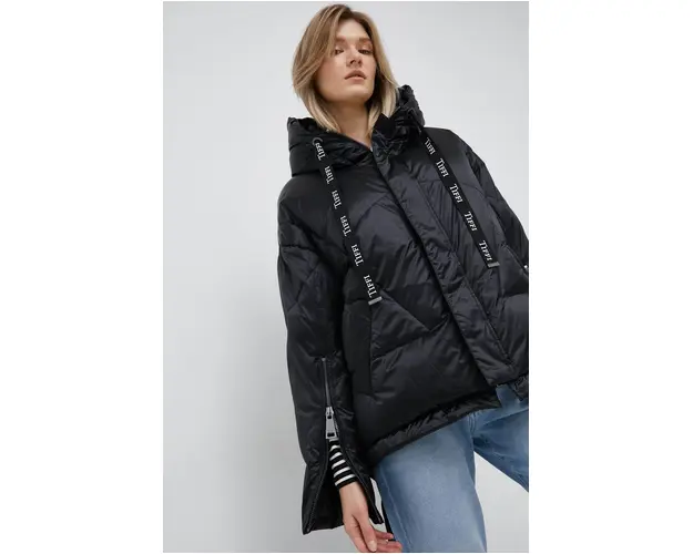Tiffi geaca de puf Zarmatt femei, culoarea negru, de iarna, oversize