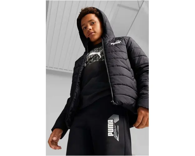 Puma geaca copii culoarea negru