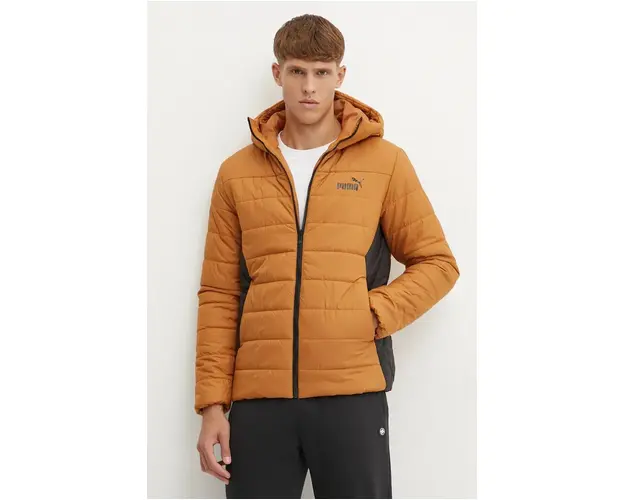 Puma geaca barbati, culoarea maro, de tranzitie