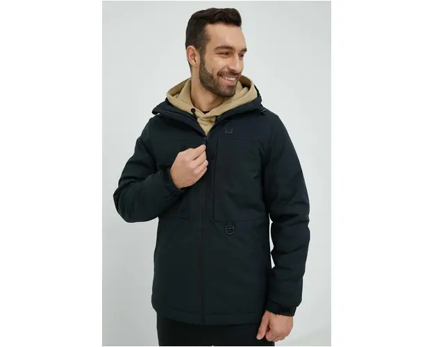 Billabong geaca barbati, culoarea negru, de tranzitie