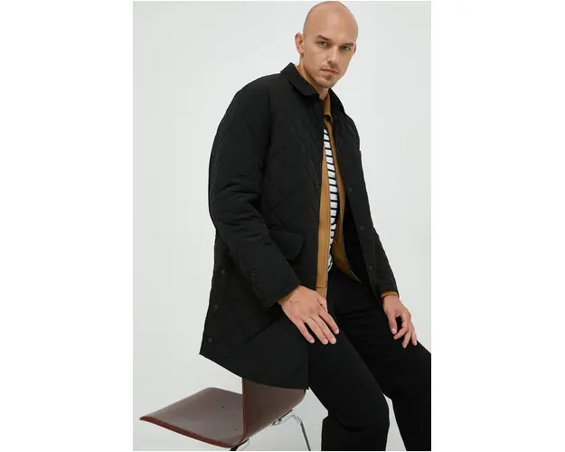 Sisley geaca barbati, culoarea negru, de tranzitie