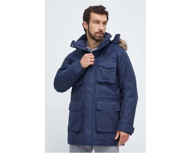 Jack Wolfskin geaca de puf barbati, culoarea albastru marin, de iarna