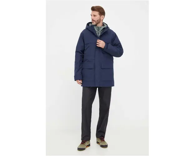 Jack Wolfskin geaca barbati, culoarea albastru marin, de iarna