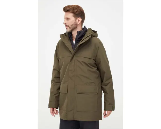 Jack Wolfskin geaca barbati, culoarea verde, de iarna