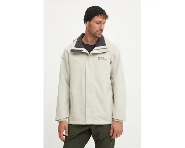 Jack Wolfskin jacheta de exterior Stormy Point culoarea bej