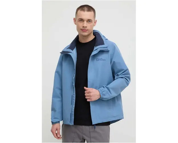 Jack Wolfskin jacheta de exterior Stormy Point culoarea turcoaz