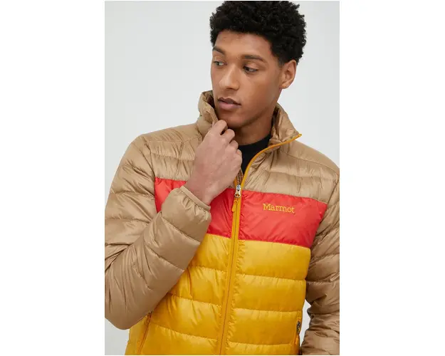 Marmot geaca sport din puf Ares culoarea galben