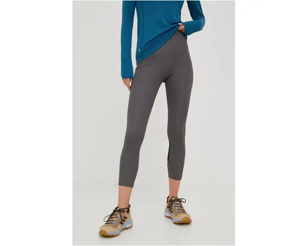Helly Hansen leggins sport Constructed femei, culoarea gri, neted