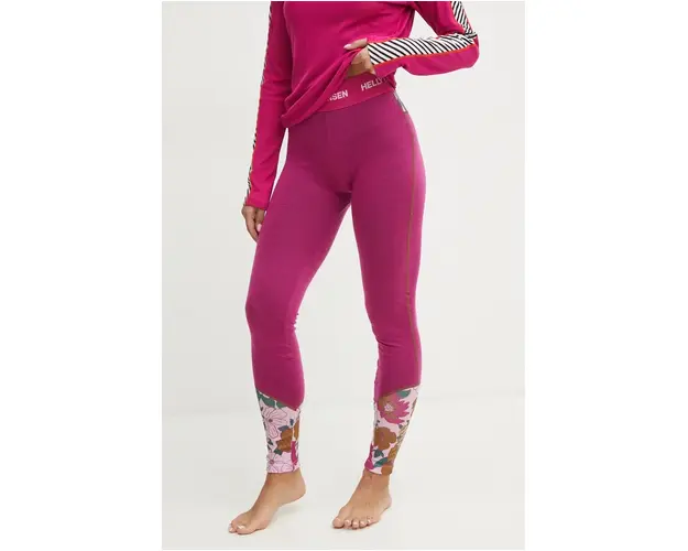 Helly Hansen jambiere functionale Lifa Merino Midweight culoarea violet, 49411