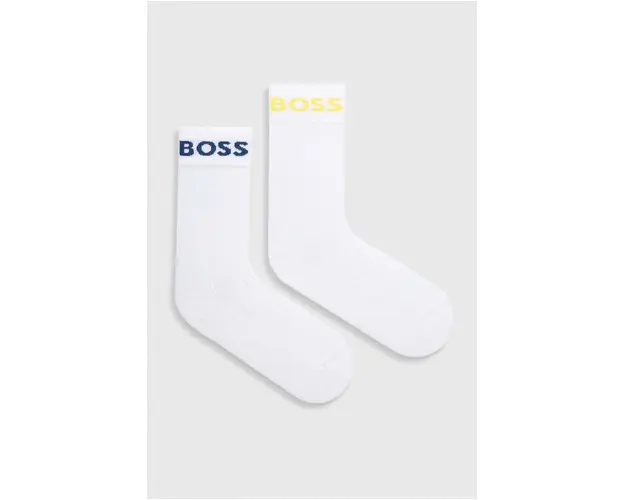 BOSS sosete 2-pack barbati, culoarea alb 50467707