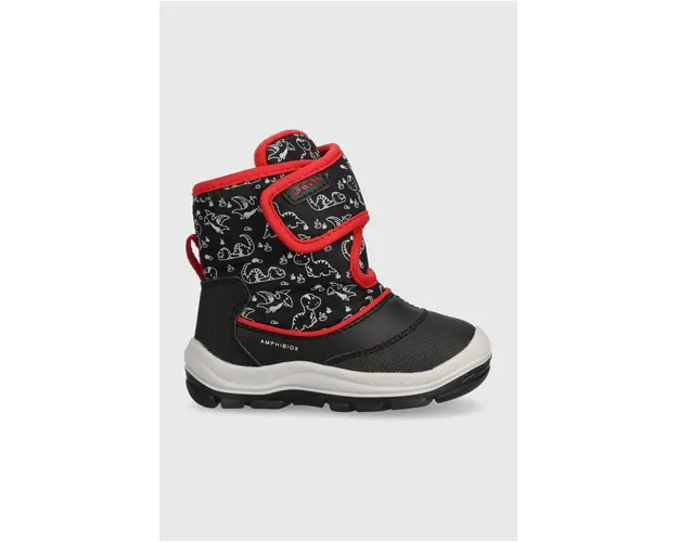 Geox cizme de iarna copii culoarea negru