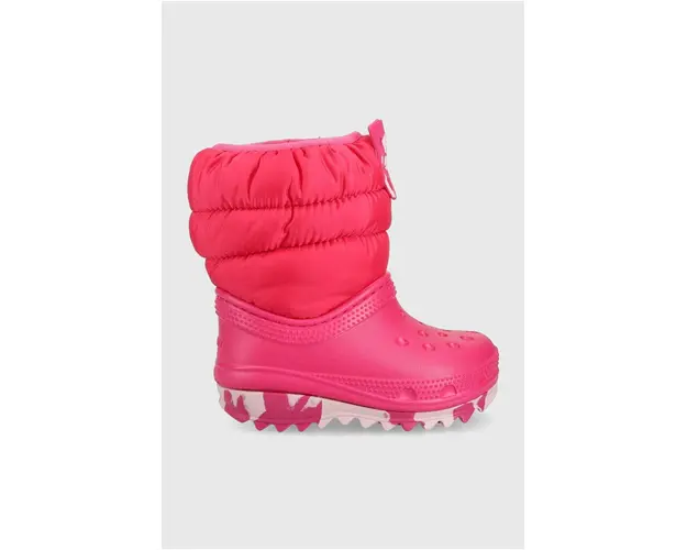 Crocs cizme de iarna copii culoarea roz