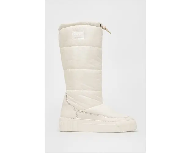 Gant cizme de iarna Snowmont femei, culoarea alb