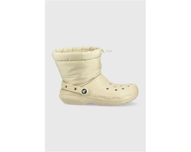 Crocs cizme de iarna Classic Lined Neo Puff Boot culoarea bej