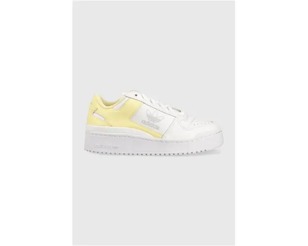 adidas Originals sneakers din piele Forum Bold culoarea alb