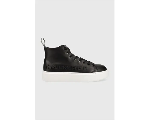 Karl Lagerfeld sneakers din piele MAXI KUP culoarea negru KL62255A