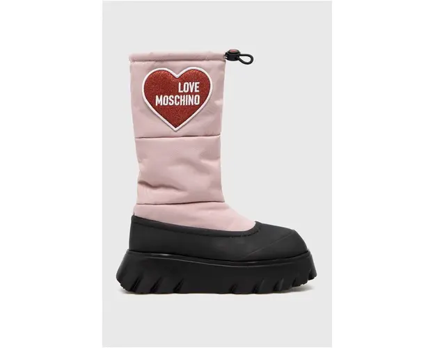Love Moschino cizme de iarna culoarea roz
