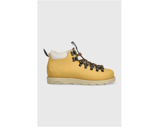 Native pantofi Fitsimmons femei, culoarea bej, cu toc plat, izolare usoara