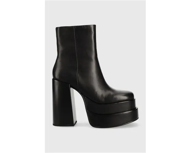 Steve Madden cizme de piele Cobra femei, culoarea negru, cu toc drept