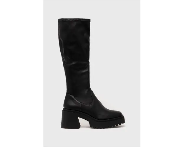 Steve Madden cizme Jetstream femei, culoarea negru, cu toc drept