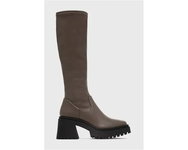 Steve Madden cizme Jetstream femei, culoarea maro, cu toc drept