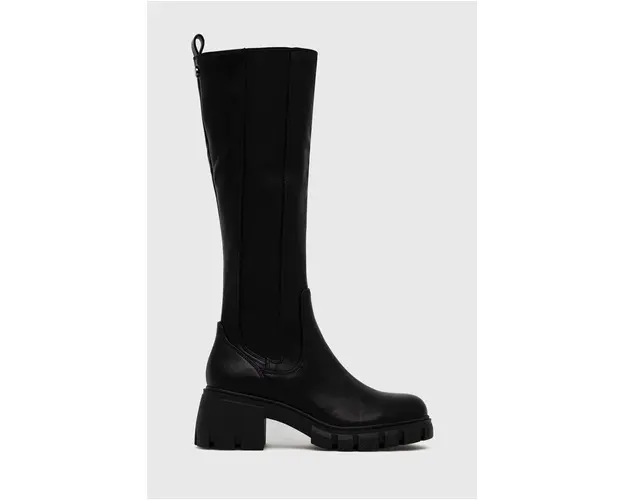 Steve Madden cizme Abrupt femei, culoarea negru, cu toc plat