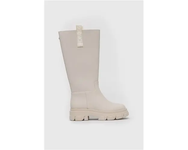 Steve Madden cizme Lodge femei, culoarea bej, cu platforma