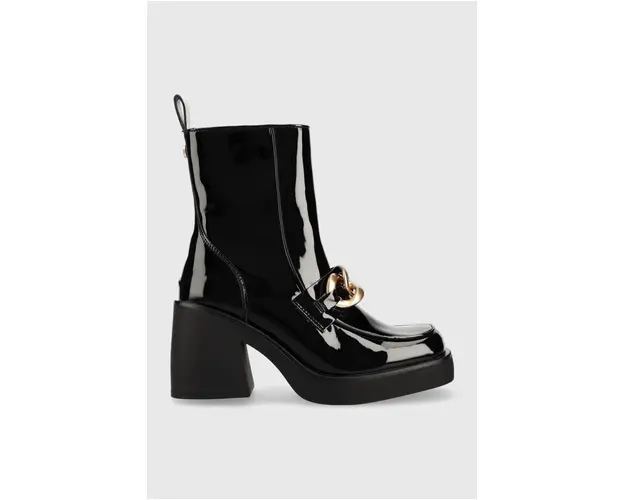 Steve Madden botine Blooms femei, culoarea negru, cu toc drept