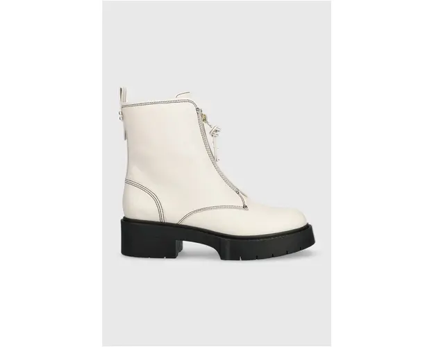Coach cizme de piele Liza Liza femei, culoarea bej, cu platforma CD151