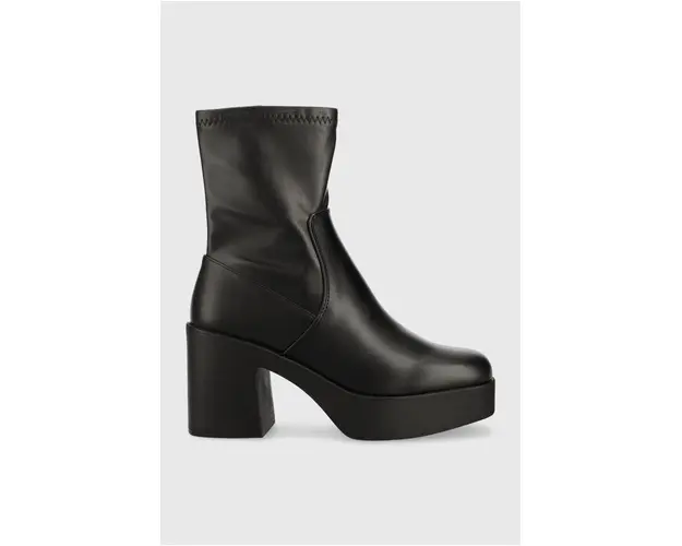 Aldo botine Upstep femei, culoarea negru, cu toc drept