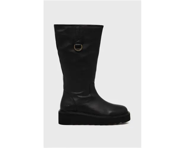 Wrangler cizme Jane Hi femei, culoarea negru, cu platforma