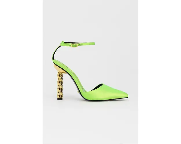 Kat Maconie pantofi cu toc Jojo culoarea verde