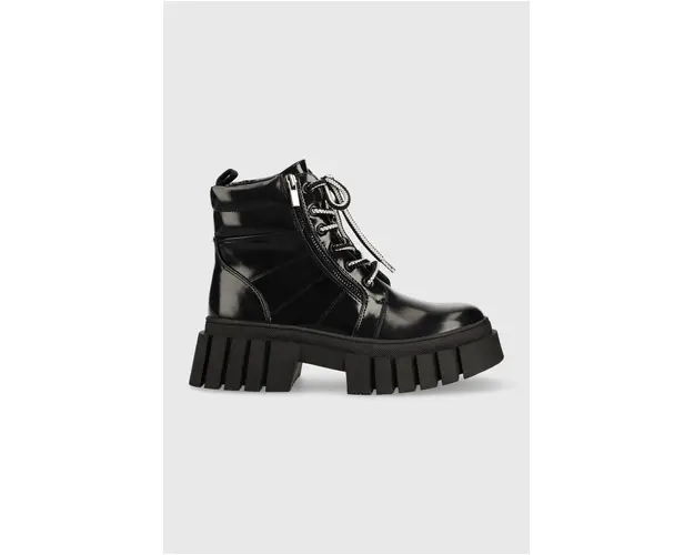 Steve Madden botine Incredible femei, culoarea negru, cu platforma, izolare usoara