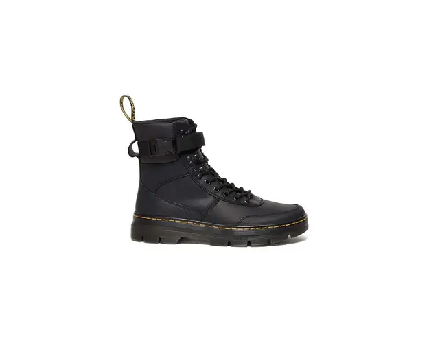 Dr. Martens cizme de piele Combs Tech Leather culoarea negru, cu toc plat, izolare usoara DM27801001