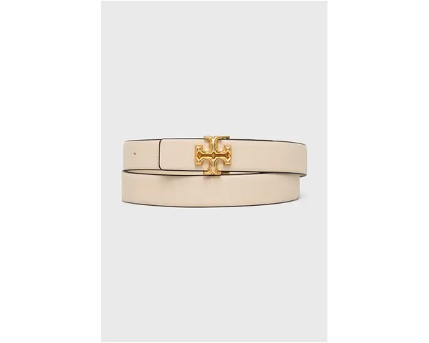 Tory Burch curea de piele femei, culoarea bej