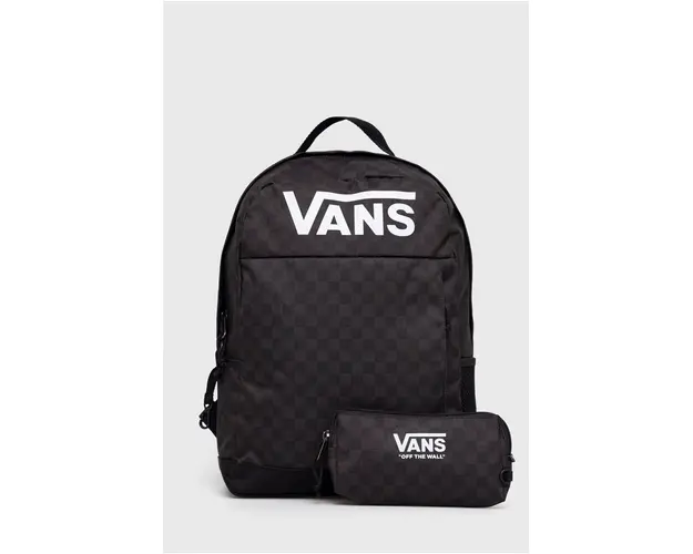 Vans ghiozdan copii culoarea negru, mare, cu imprimeu