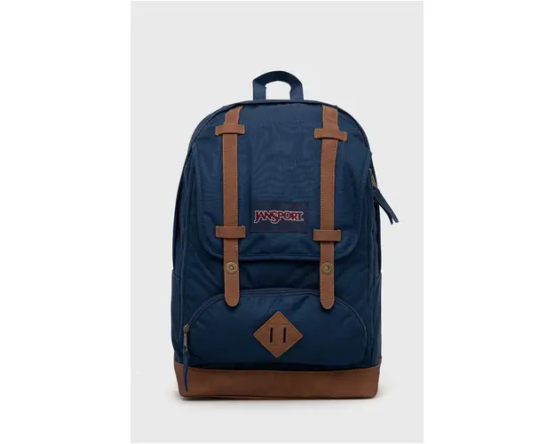 Jansport rucsac culoarea albastru marin, mare, neted