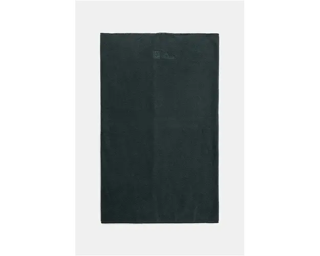 Jack Wolfskin fular impletit culoarea verde, neted