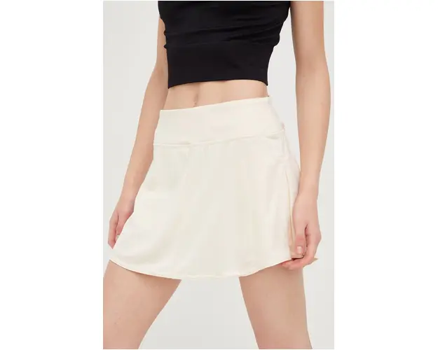 adidas Performance fusta culoarea bej, mini, evazati