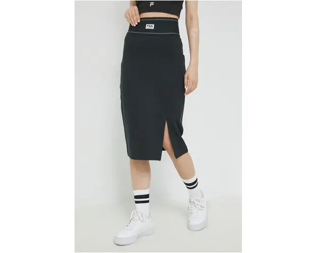 Fila fusta culoarea negru, midi, creion