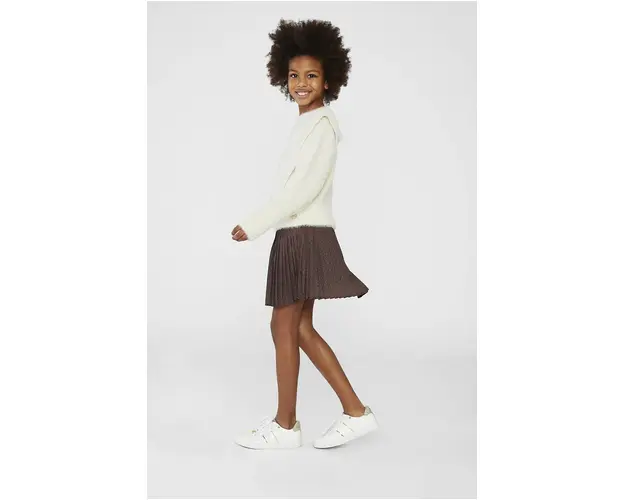 Michael Kors fusta fete culoarea maro, mini, evazati