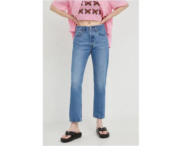 Levi's jeansi 501 Crop femei , high waist