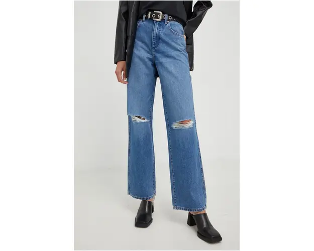 Wrangler blugi din bumbac Mom Relaxed Patty femei , high waist